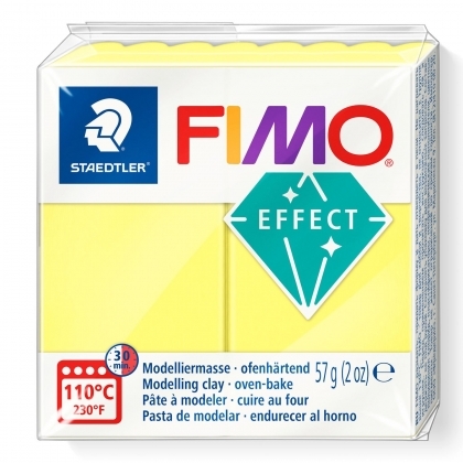Fimo Effect Полимерна глина / Полупрозрачна Жълта - 8020-104