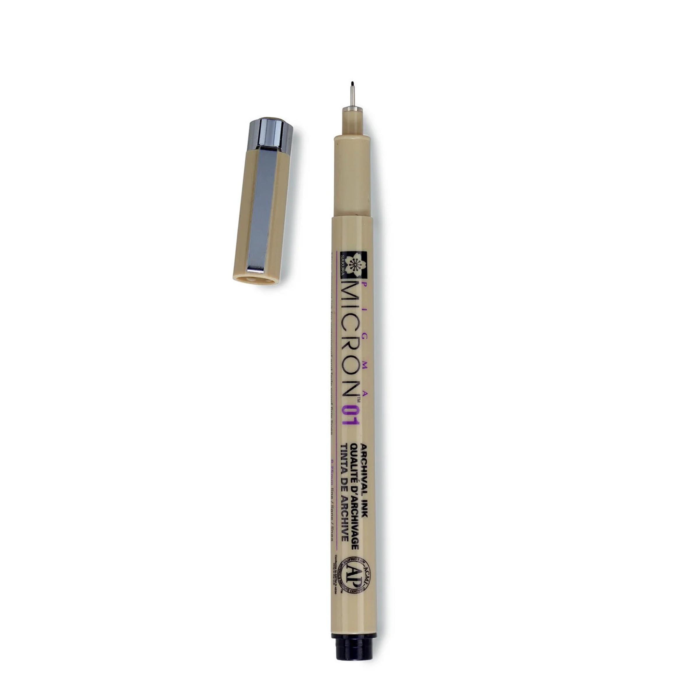 Pigma Micron Черен тънкописец : 01 : 0.25 mm