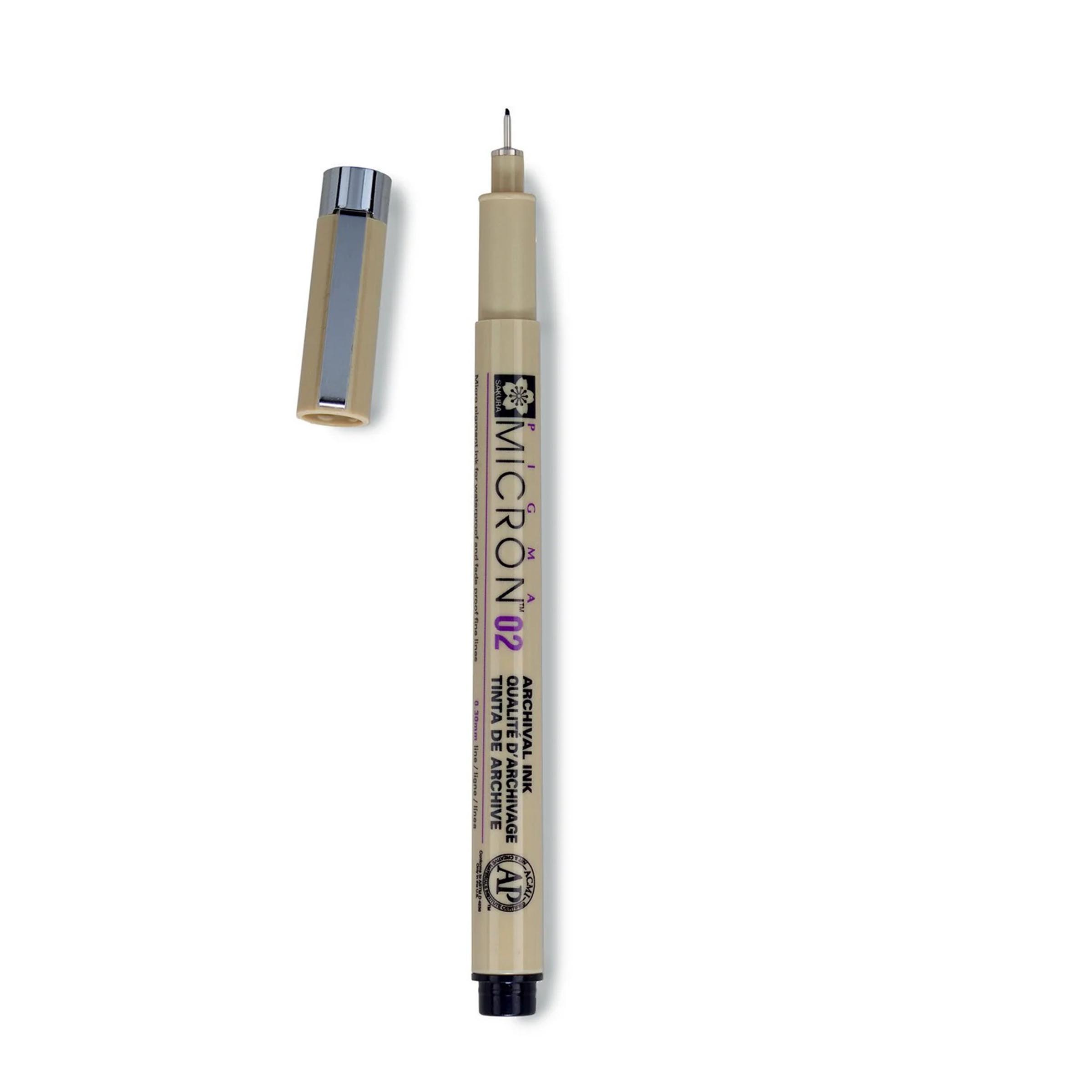 Pigma Micron Черен тънкописец : 02 : 0.3 mm