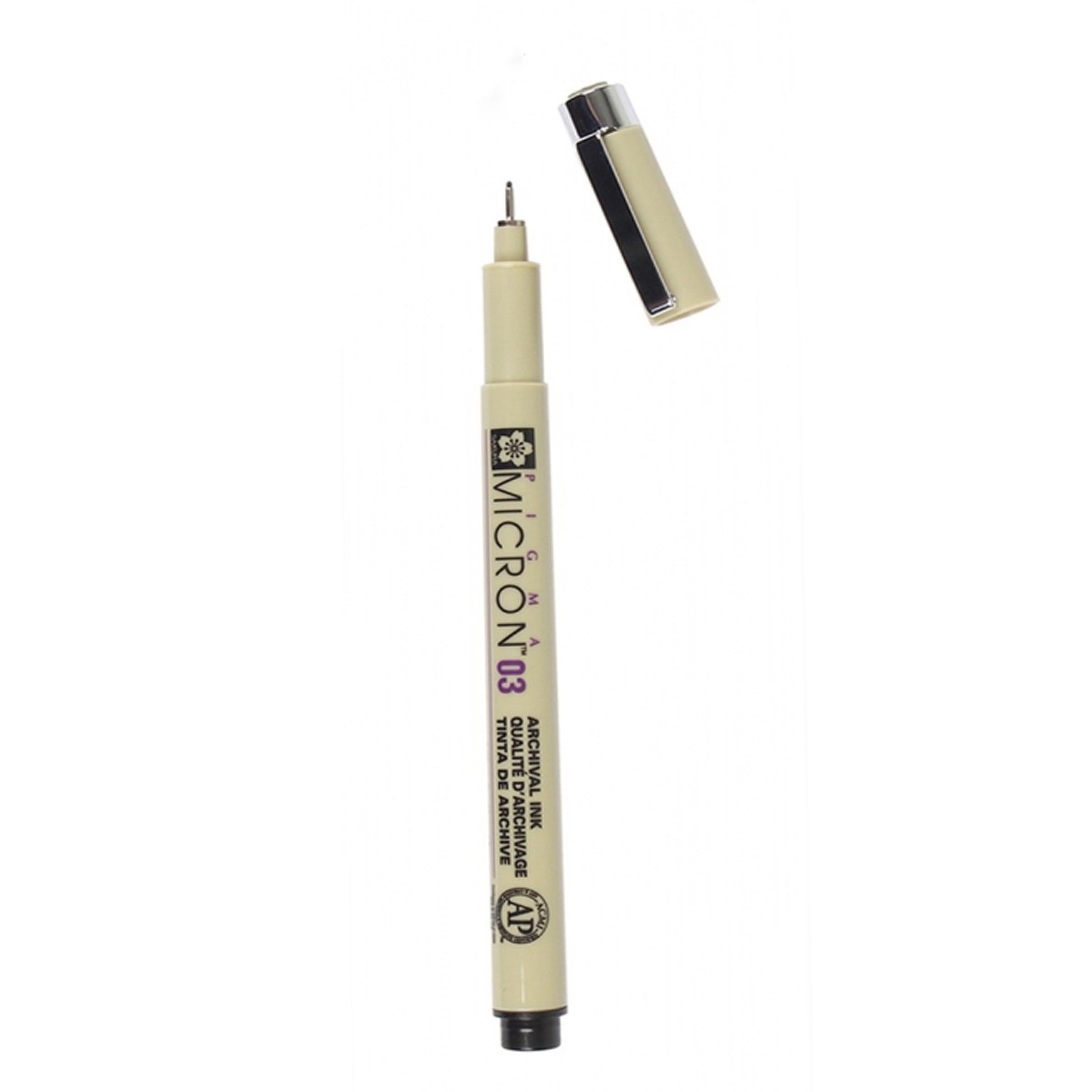 Pigma Micron Черен тънкописец : 03 : 0.35 mm