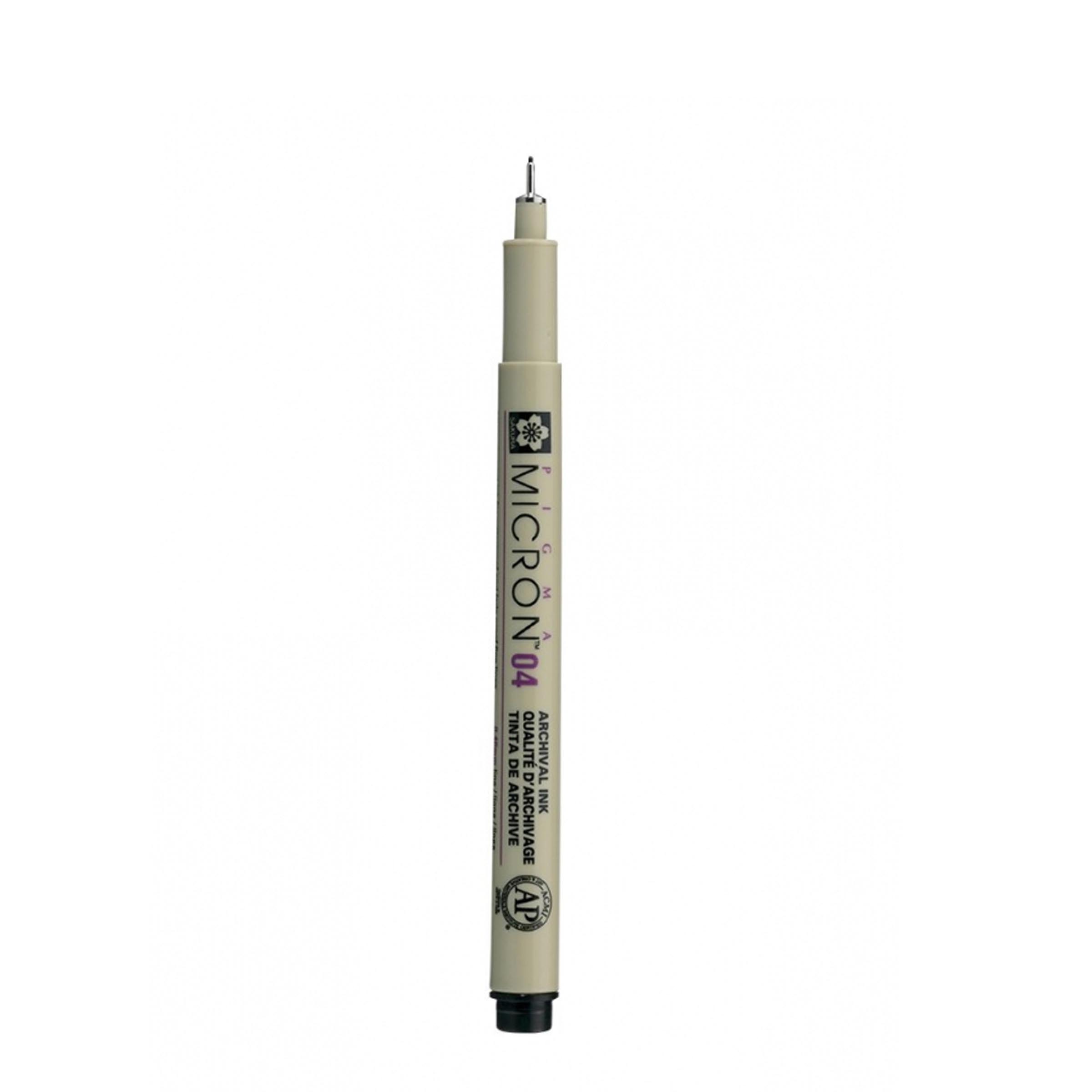 Pigma Micron Черен тънкописец : 04 : 0.4 mm