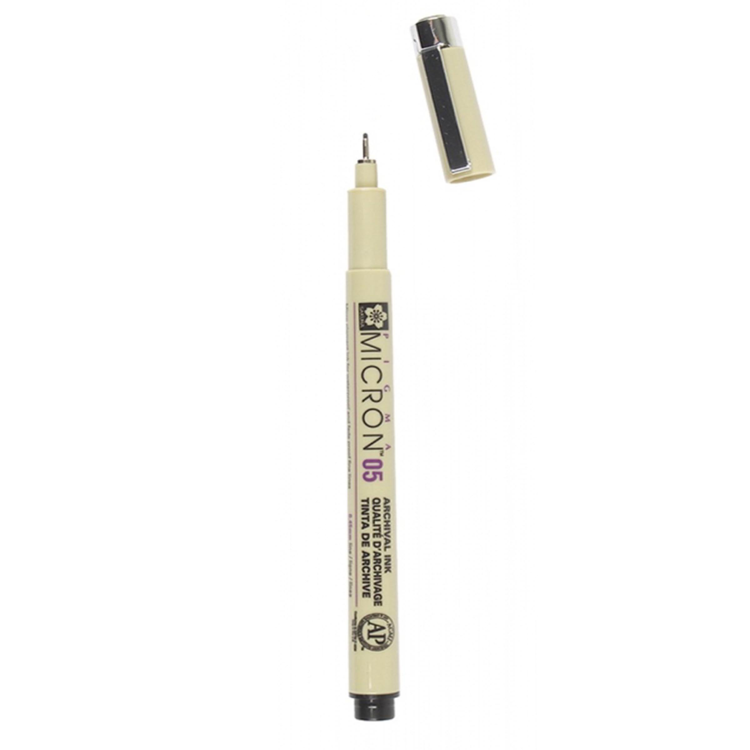Pigma Micron Черен тънкописец : 05 : 0.45 mm