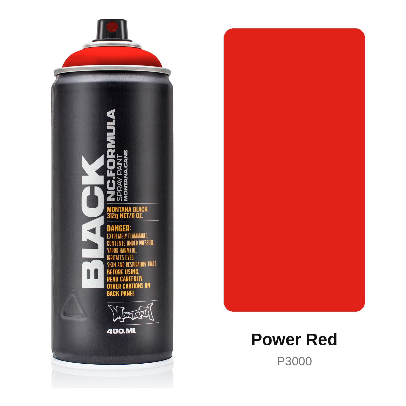 Спрей боя Montana BLACK 400 мл Power Red - MTN-BLK-400-P3000