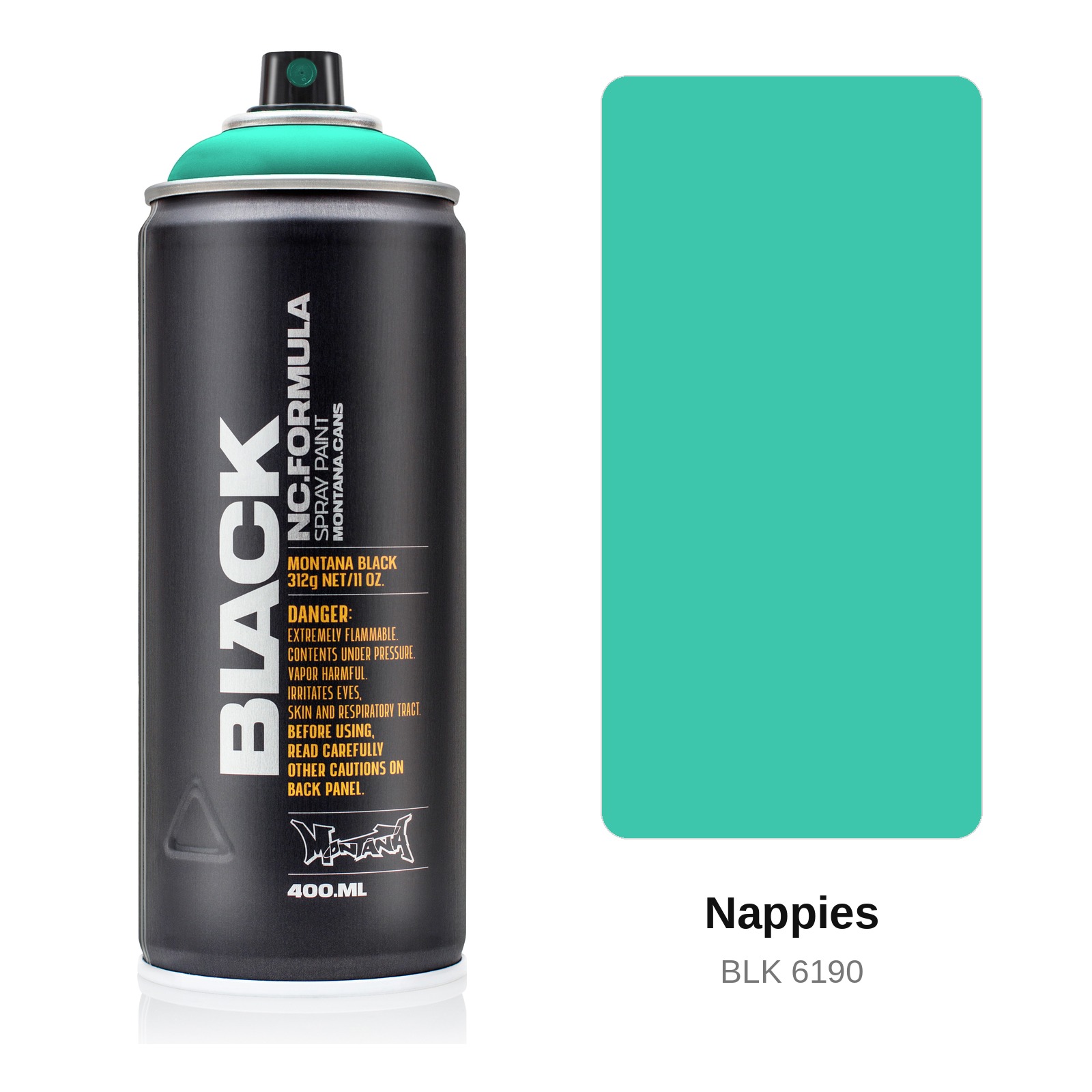 Спрей боя Montana Black 400мл Nappies - MTN-BLK-400-6190