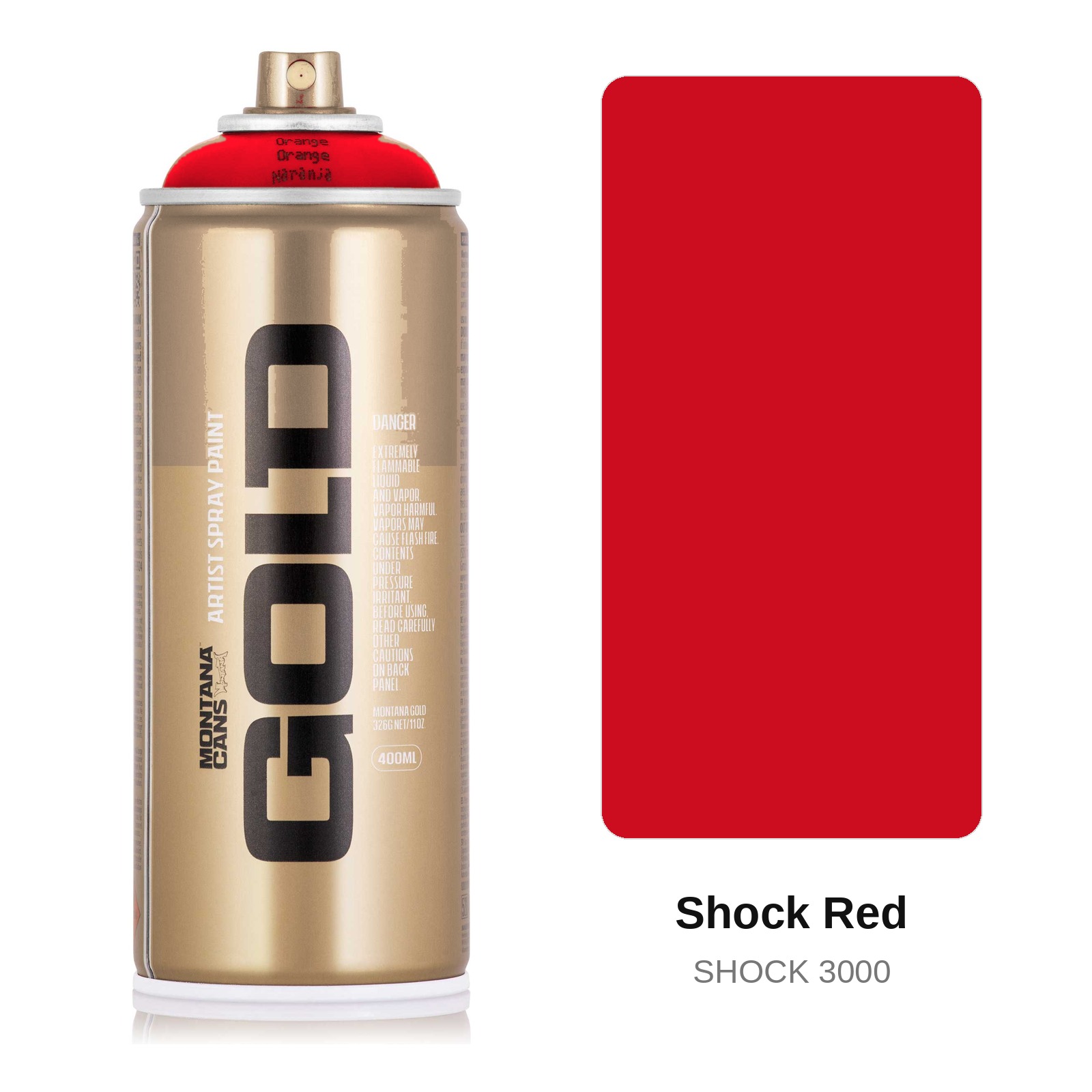 Спрей боя Montana Gold 400мл Shock Red - MTN-GLD-400-S3000