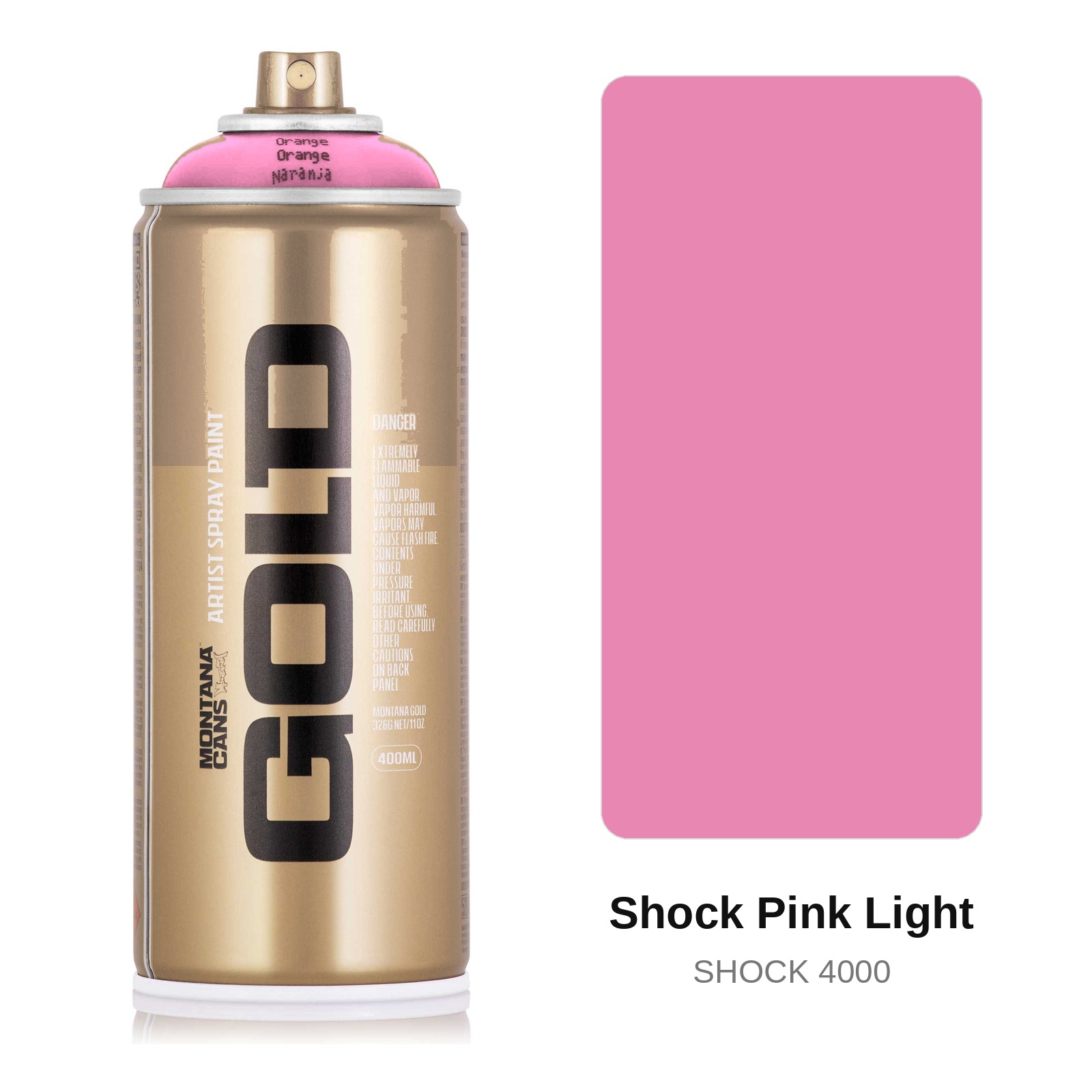Спрей боя Montana Gold 400мл  Shock Pink Light - MTN-GLD-400-S4000