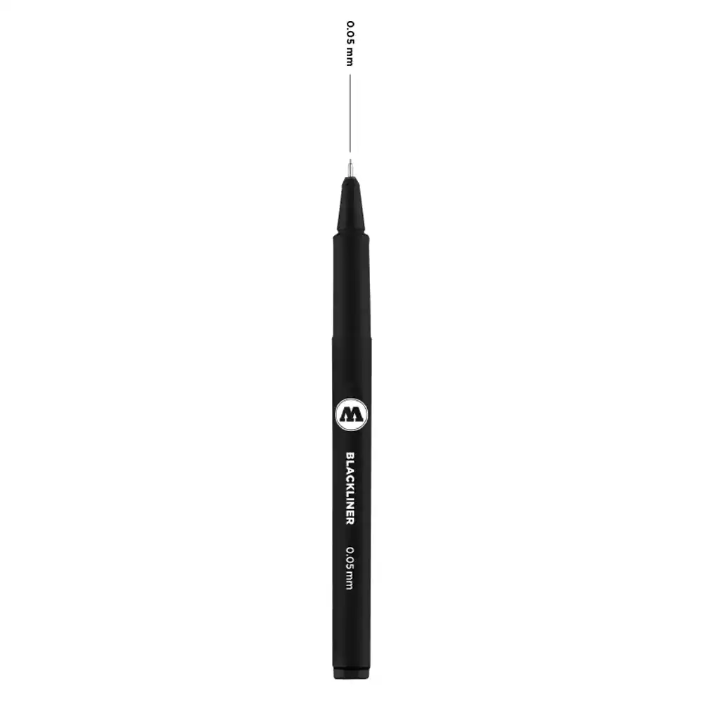 Тънкописец MOLOTOW BLACKLINER 0.05 мм ,  Черен