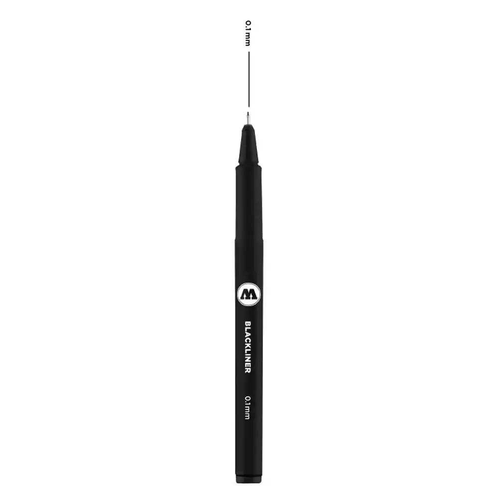 Тънкописец MOLOTOW BLACKLINER 0.1 мм Черен