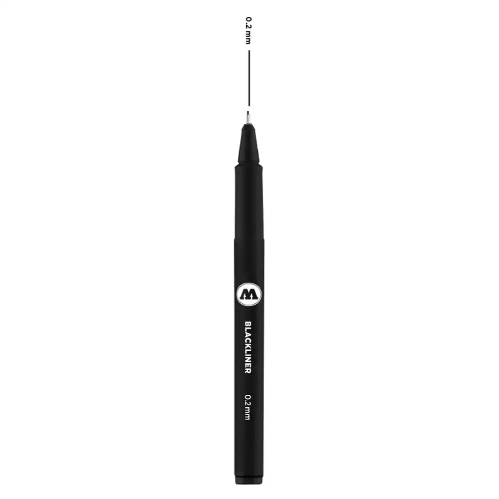 Тънкописец MOLOTO BLACKLINER 0.2 мм Черен
