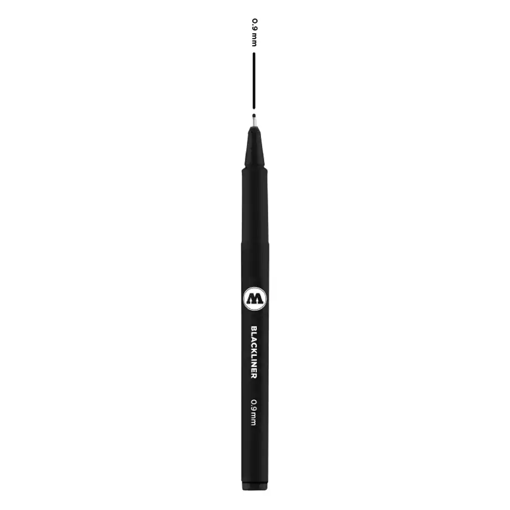 Тънкописец MOLOTOW™ BLACKLINER 0.9 мм Черен