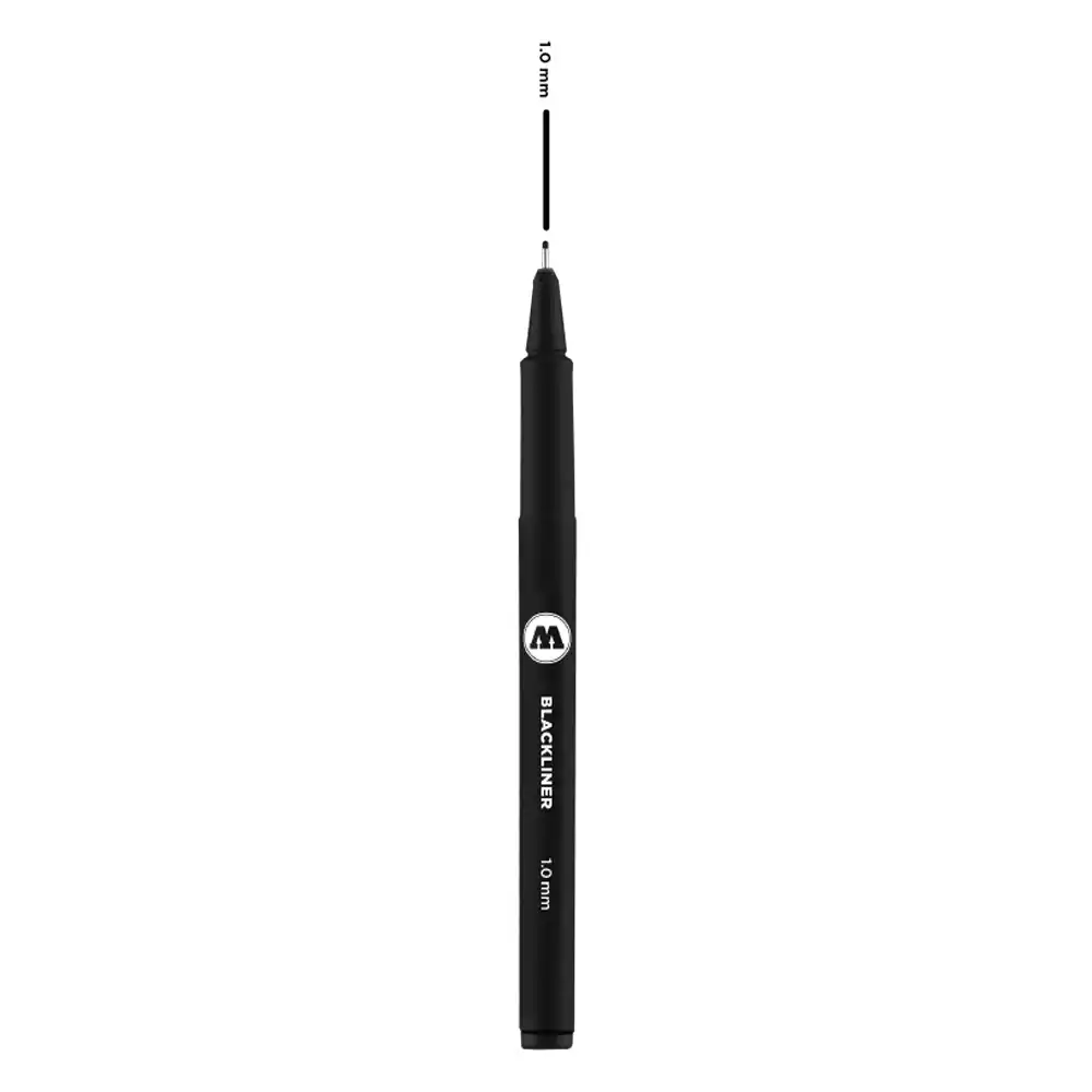 Тънкописец MOLOTOW™ BLACKLINER 1.0 мм Черен