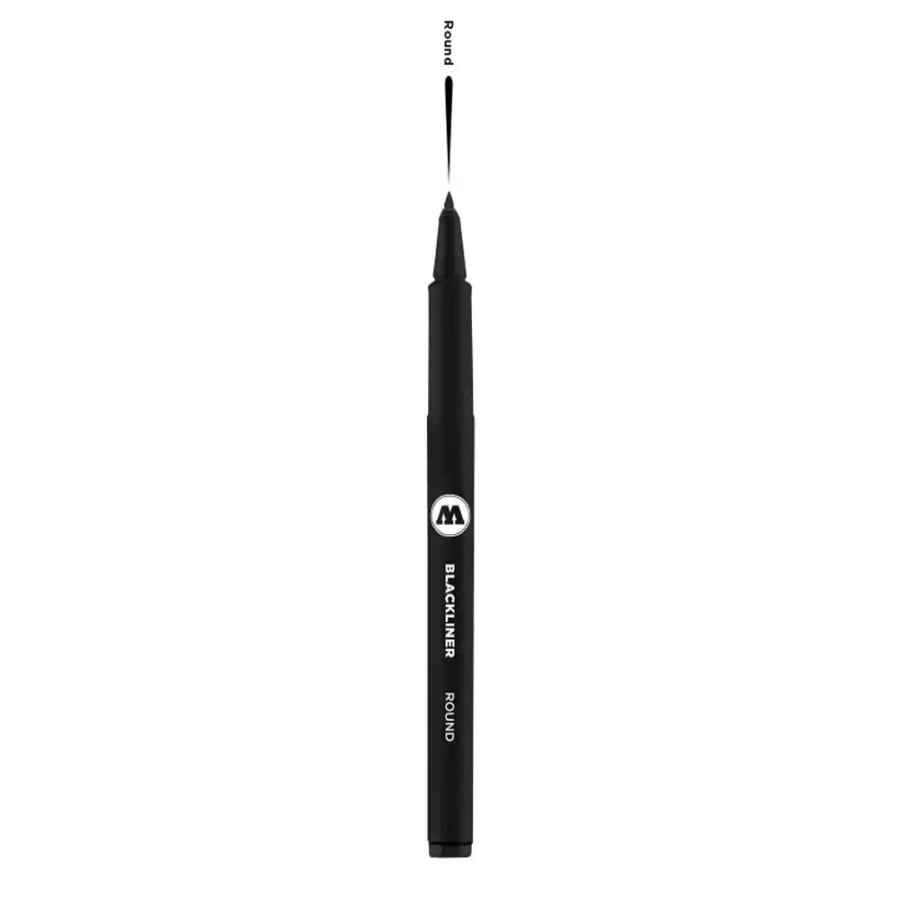 Тънкописец MOLOTOW™ BLACKLINER Round Черен