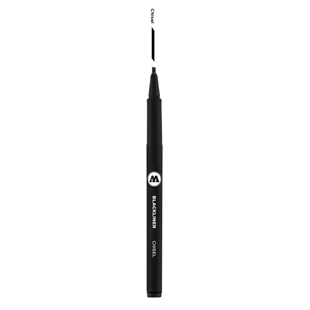 Тънкописец MOLOTOW™ BLACKLINER Chisel Черен