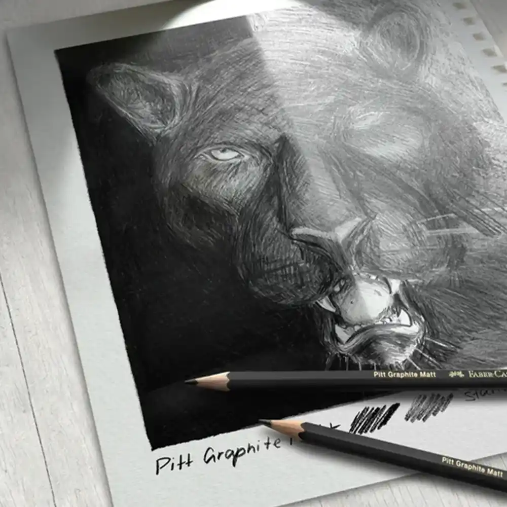 Faber-Castell Молив Pitt Graphite Matt, чернографитен, 12B - 4005401152125